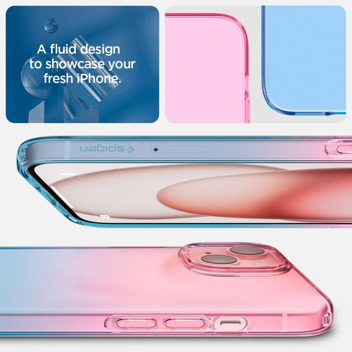 Case Spigen Liquid Crystal iPhone 15 Gradation Pink Case