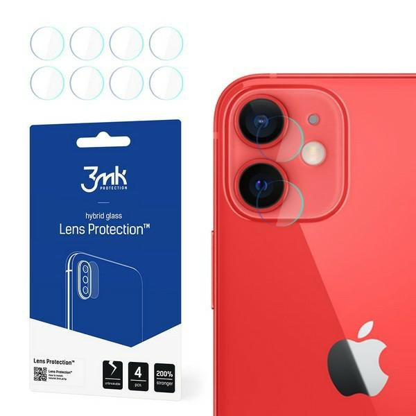 3MK Verre hybride Apple iPhone 12 Mini Lens Protect 4pcs