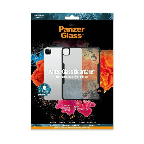 PanzerGlass ClearCase iPad 11" 2018/20 /21 antitibakteriell schwarz/schwarz