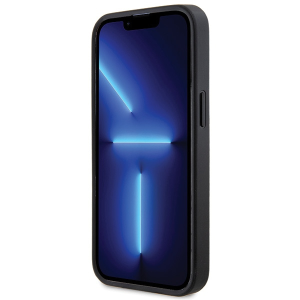 Guess GUHCP13LHG4SGK iPhone 13 Pro / 13 6.1" schwarz/schwarz hartcase Glitter Script Big 4G