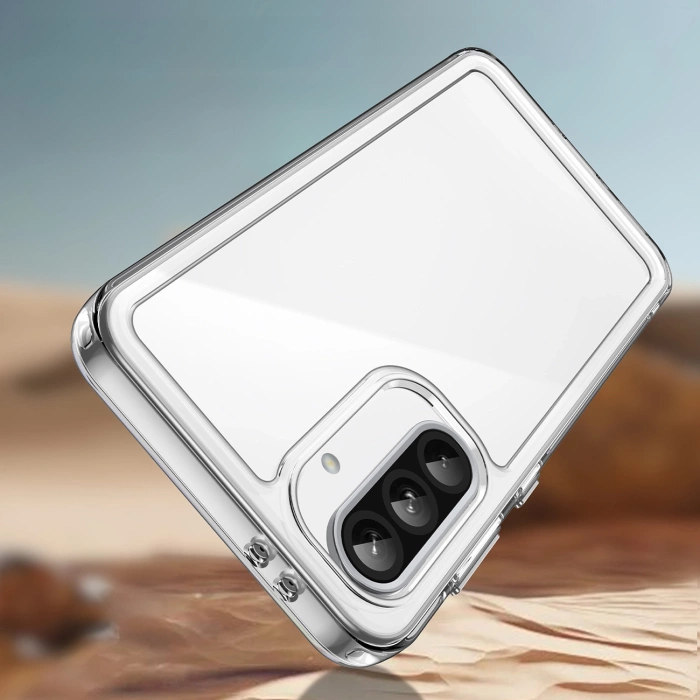 Outer Space Case for Samsung Galaxy A56 Cover with Flexible Frame - Transparent