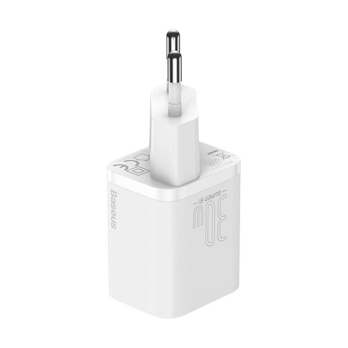 Baseus Super Si 1C Schnellladegerät USB Typ C 30 W Power Delivery Quick Charge weiß (CCSUP-J02)