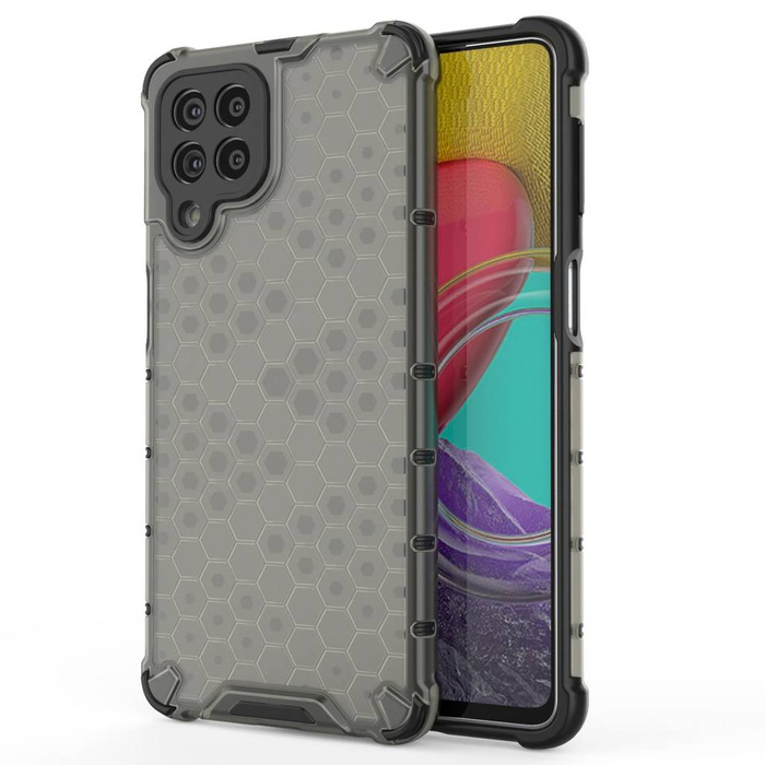 Voštinové pouzdro pancéřový kryt s gelovým rámečkem pro Samsung Galaxy M53 5G černý
