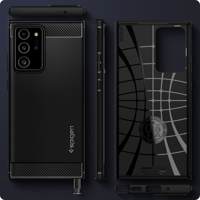 Case Spigen Galaxy Note 20 Ultra Rugged Armor MATTE Black Case