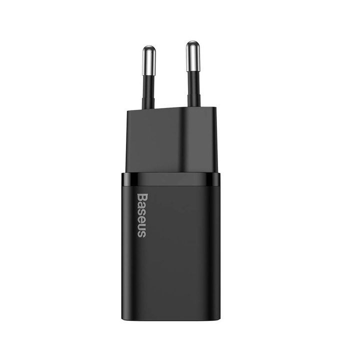 Baseus Super Si 1C caricatore rapido USB tipo C 25 W Power Delivery Quick Charge nero (CCSP020101)