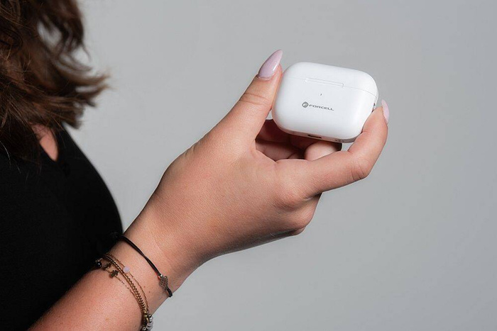 Słuchawki bezprzewodowe douszne Forcell F-Audio Master Pro TWS białe