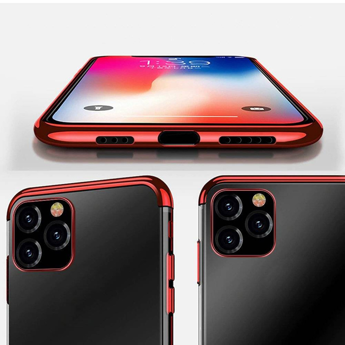 Čirá barva case gelový kryt pouzdro s kovovým rámečkem iPhone 12 Pro Max černá