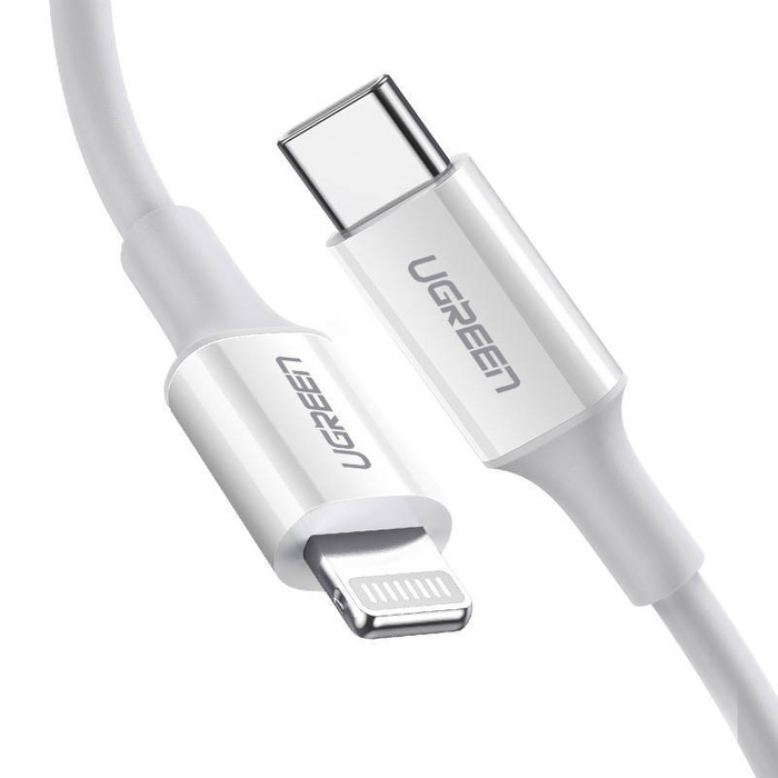 Kabel USB-C zu Lightning UGREEN US171, 3A, 0,25m (weiß)