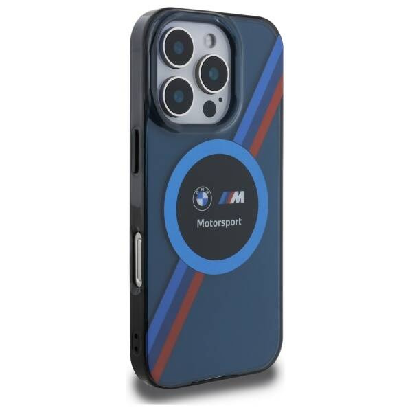 Case BMW iPhone 16 Pro Max 6.9" navy blue/navy hardcase Motosport IML Circle MagSafe