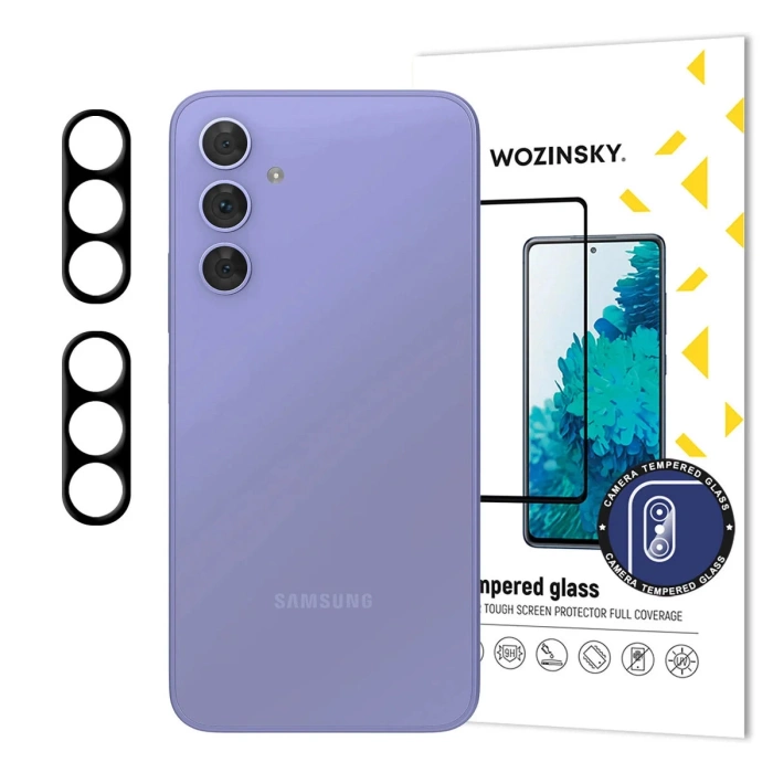 Black Wozinsky Full Camera Glass for Samsung Galaxy A17 / A17 5G, Set of 2