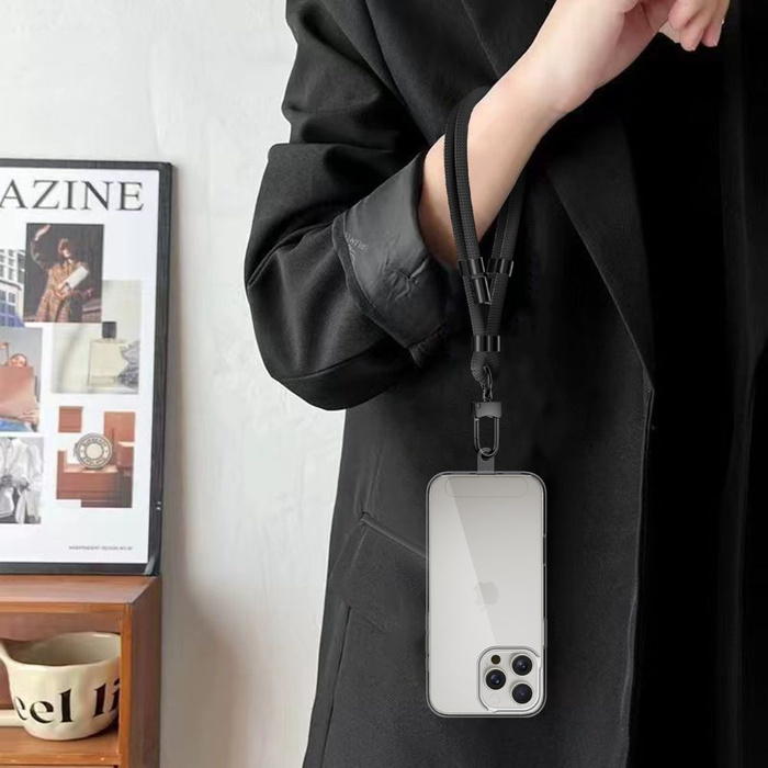 TECH-PROTECT C4S ROPE WRIST STRAP BLACK/BLACK