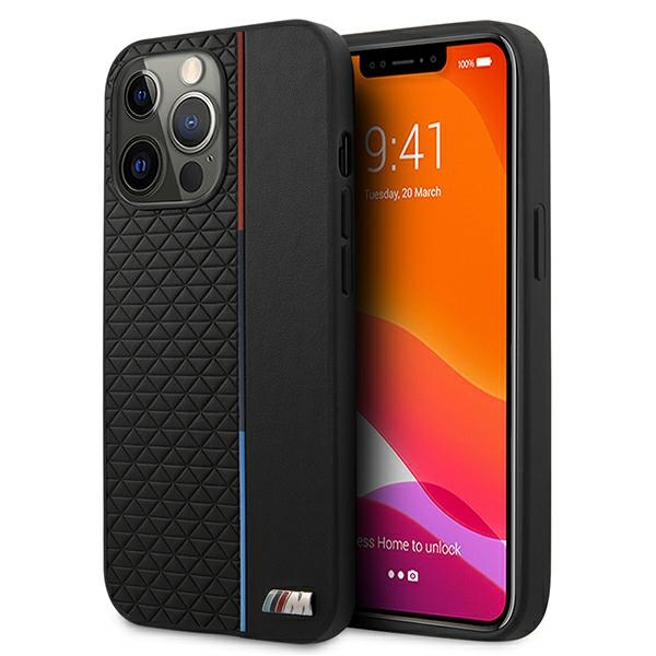 BMW Case Apple iPhone 13 Pro Max M Collection Triangles Black Hardcase