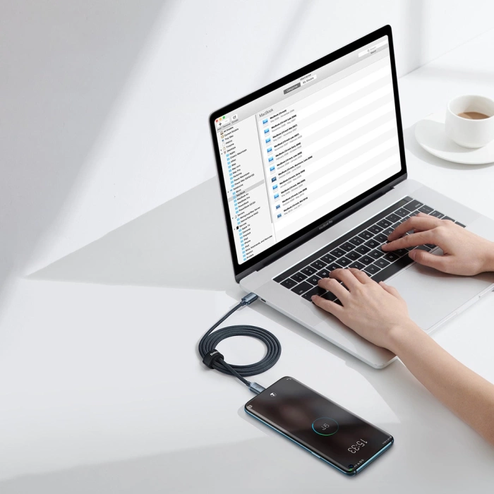 Baseus CAJY000601 USB-C – USB-C PD-Kabel 100 W 5 A 480 Mbit/s 1,2 m – Schwarz