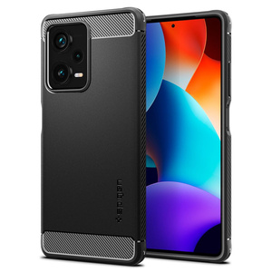 Cover Spigen Rugged Armor XIAOMI REDMI NOTA 12 PRO+ PLUS 5G MATTE NERO