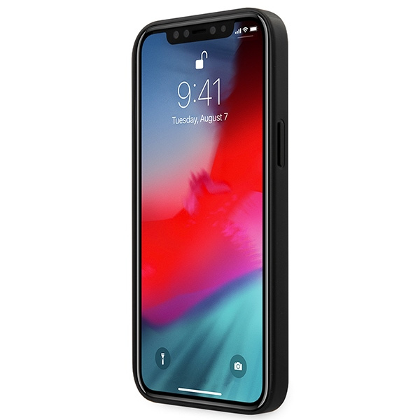 Telefontok FERRARI Apple iPhone 12 Pro Max On Track Perforált piros keménytok