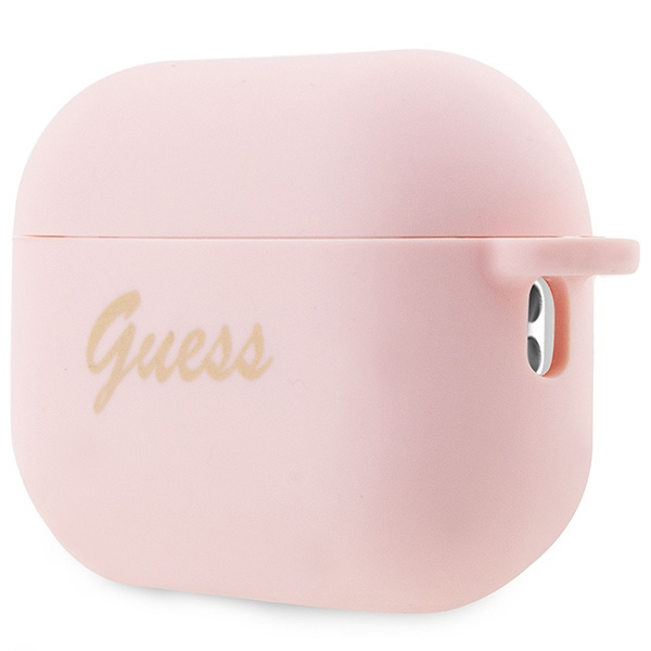 Hülle Guess GUAP2LSCHSP AirPods Pro 2 Abdeckung rosa/rosa Silikon Charme Herz Kollektion Case