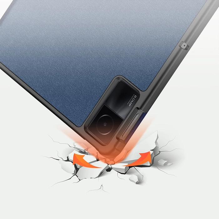 Pouzdro Dux Ducis Domo s funkcí chytrého spánku pro tablet Xiaomi Redmi Pad SE 11'' - modré