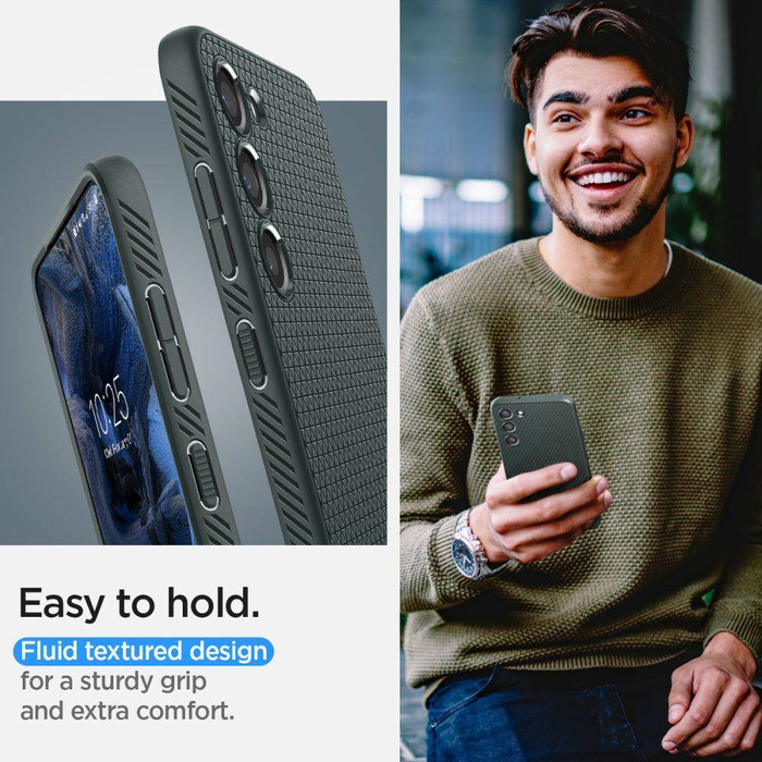 Cover Spigen Liquid Air Galaxy S23 Verde Abisso Case