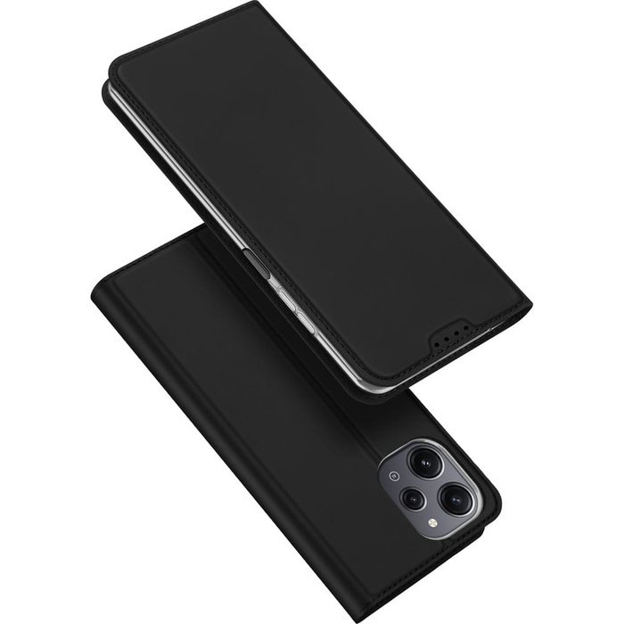 Etui en éco-cuir Dux Ducis Skin Pro pour Xiaomi Poco M6 Pro/Redmi 12/Redmi 12R - noir