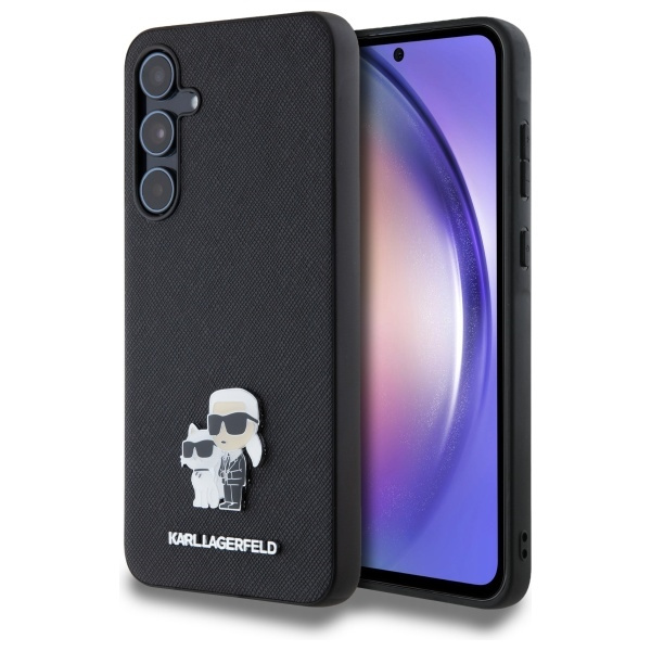 Etui Karl Lagerfeld KLHCSSamsung Galaxy A55SAKCNPK Samsung Galaxy A55 Samsung Galaxy A556 hardcase czarny/black Saffiano Karl&Choupette Pin