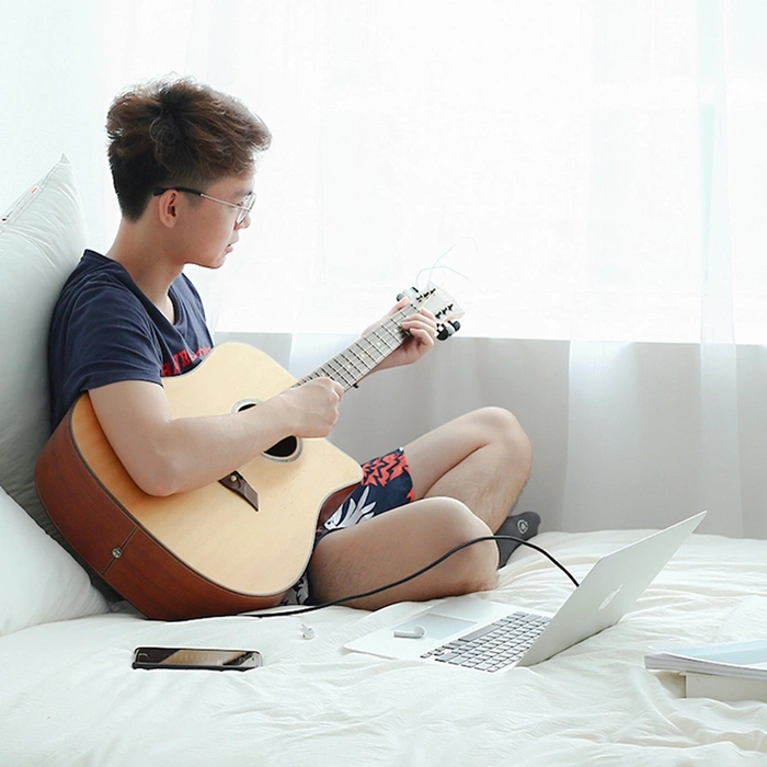 Cavo UGREEN Jack 3,5 mm a TRS 6,35 mm AV127 5m grigio