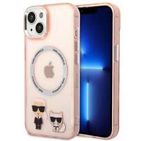 Karl Lagerfeld KLHMP14MHKCP iPhone 14 Plus 6,7" hartcase rosa/pink Karl & Choupette Aluminium MagSafe