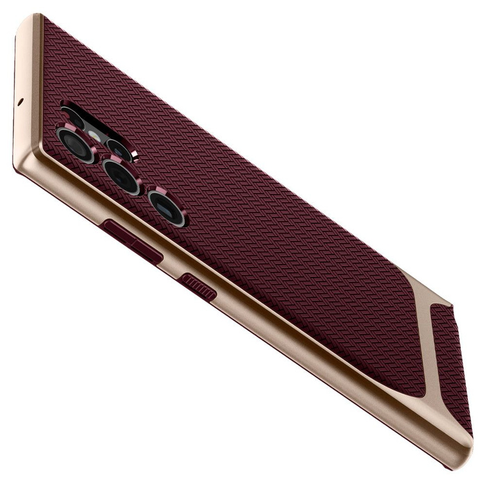 Case Spigen Samsung Galaxy S22 Ultra Neo Hybrid Maroon Case