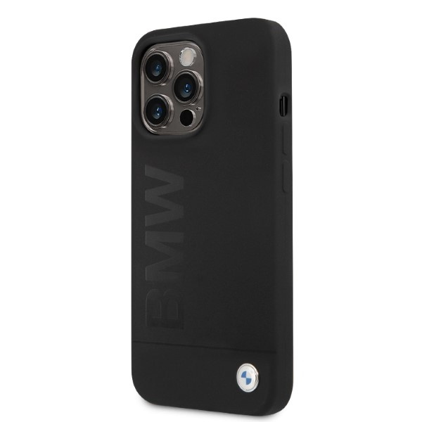 Hülle BMW BMHMP13LSLBLBK iPhone 13 Pro / 13 6.1" schwarz/schwarz hartcase Silikon Signature Logo MagSafe