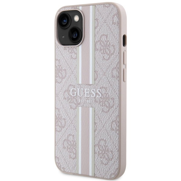 Coque Guess GUHMP14MP4RPSP iPhone 14 Plus 6.7" rose/rose durcase 4G Printed Stripes MagSafe Case