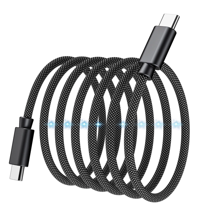 Choetech XCC-1054 240W Kabel mit Power Delivery 3.1 USB-C magnetisch 1,2m – Schwarz