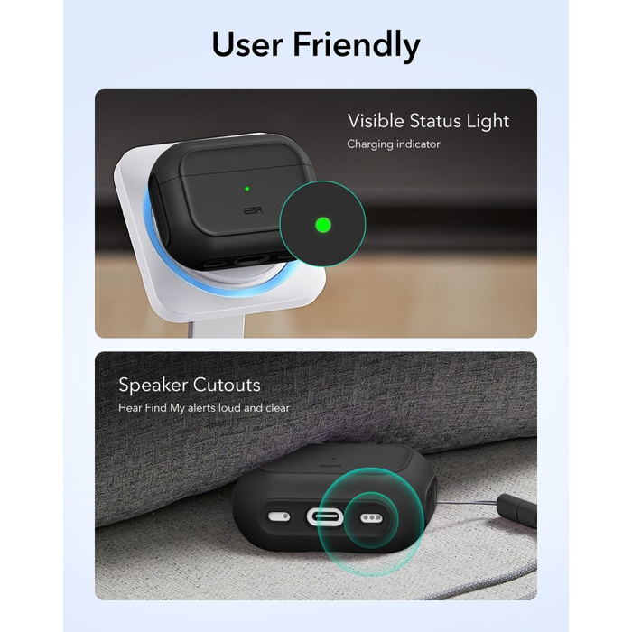 ESR ORBIT HALOLOCK MagSafe Apple AIRPODS PRO 3 BLACK