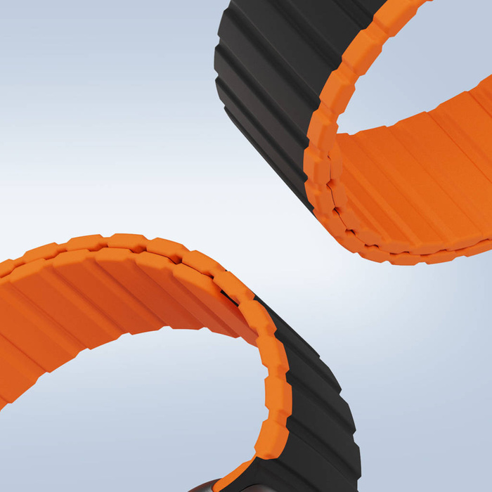 Bracelet Magnétique Apple Watch SE, 8, 7, 6, 5, 4, 3, 2, 1 (41, 40, 38mm) Dux Ducis (Version LD) - Noir &amp; Orange