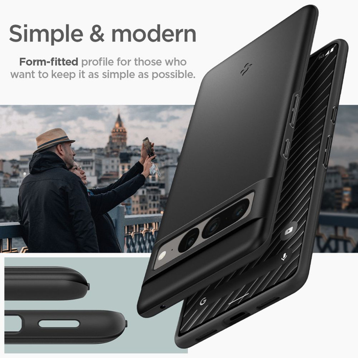 Spigen Thin Fit GOOGLE PIXEL 7 PRO Cover NERO