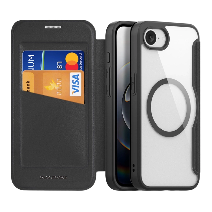Dux Ducis Skin X Pro Case mit MagSafe für iPhone 16e - Schwarz