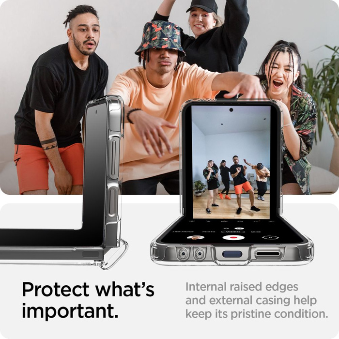 Spigen Ultra Hybrid PRO GALAXY Z FLIP 6 / 7 FE KRISTALLKLAR