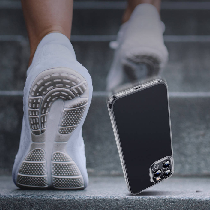 Funda de cristal esmerilado Baseus para iphone 13 pro con carcasa dura y marco de gel negro (arws001001)