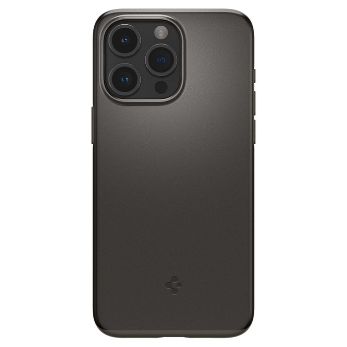 Obal Spigen Thin Fit iPhone 15 Pro Gunmetal Case