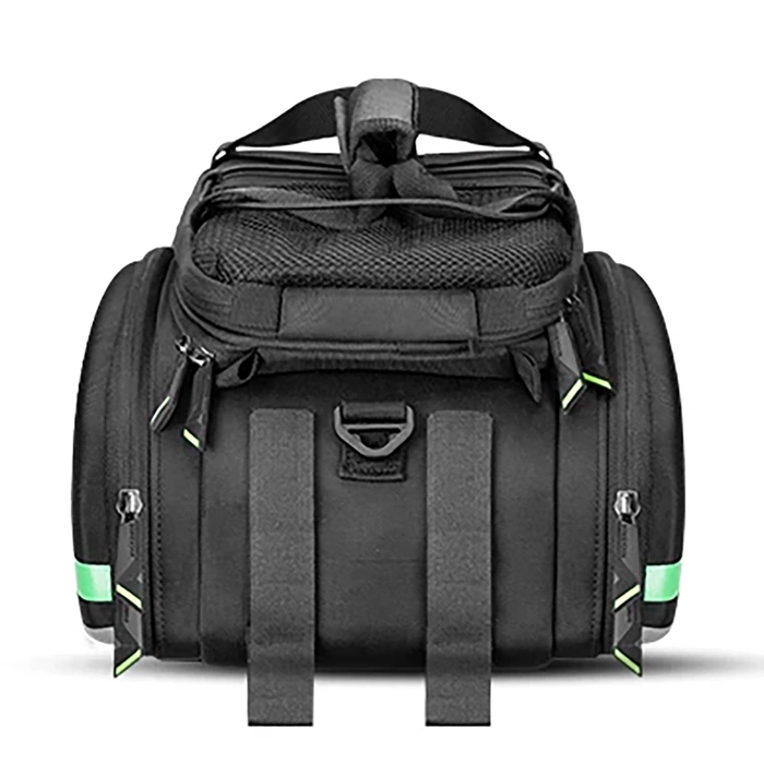 Rockbros A6-03BK Fahrradtasche für Kofferraum 35 l mit ausklappbaren Taschen – Schwarz