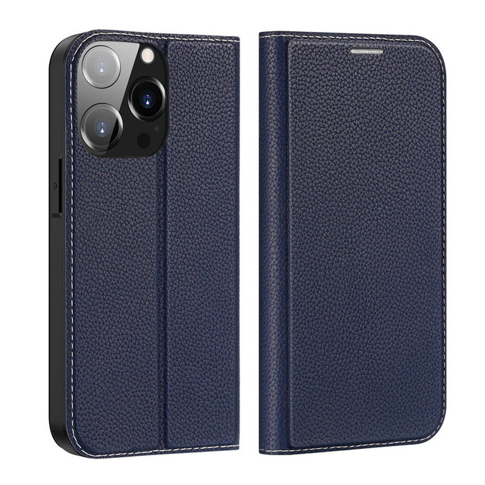 Dux Ducis Skin X2 para iPhone 14 Pro con tapa magnética azul