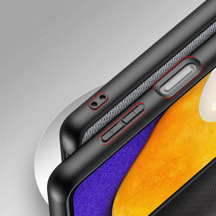La custodia Dux Ducis Fino è rivestita in nylon Samsung Galaxy A13 5G blu