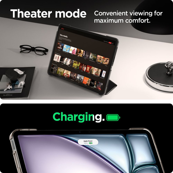 Spigen IPad SMART FOLD AIR 13 2024 NEGRO