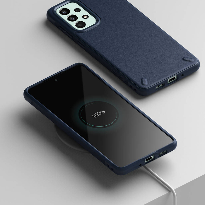 Funda duradera Ringke Onyx para Samsung Galaxy A73 azul marino