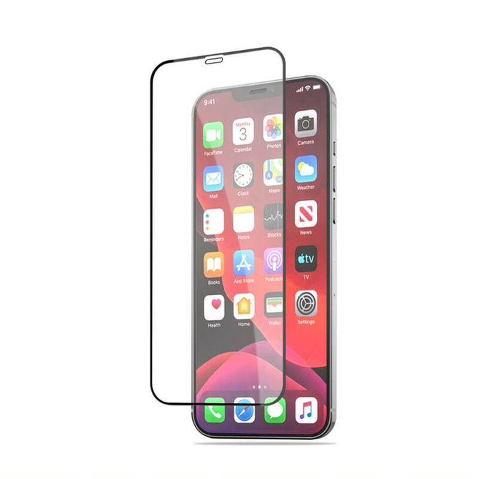 GLASS T-PHOX CP + iPHONE 12 MINI BLACK (5.4), FULL GLUE