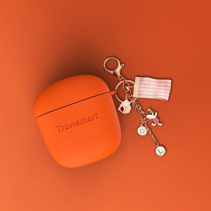 Tronsmart Earphone Case custodia in silicone per cuffie arancione