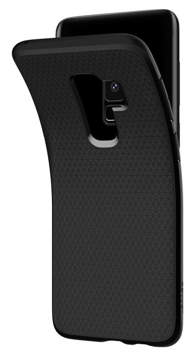 Coque SPIGEN Étui pour Galaxy S9+ Plus Liquid AIR Noir mat