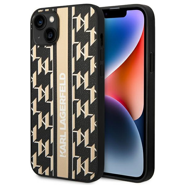 Karl Lagerfeld KLHCP14MPGKLSKW iPhone 14 Plus 6,7" hartcase braun/braun Monogram Stripe