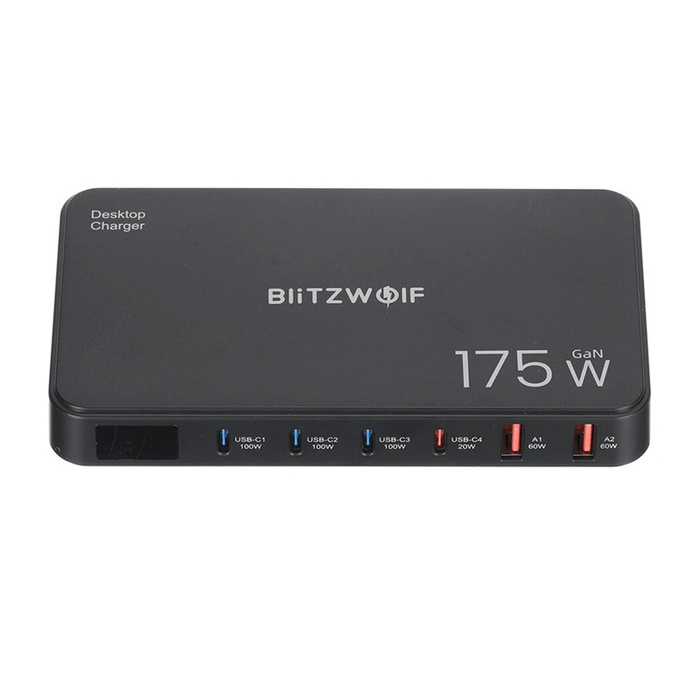 Blitzwolf BW-S30 6-in-1-Ladestation 4xUSB-C + 2xUSB 175W