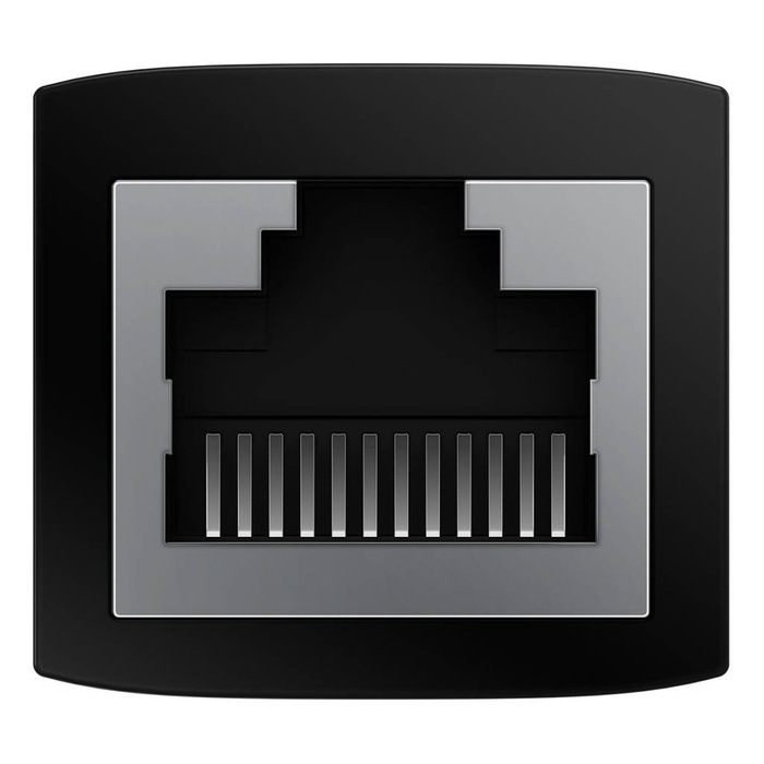 Accoppiatore di rete Connettore cavo Ethernet RJ-45 Baseus AirJoy Series 10 pezzi - nero