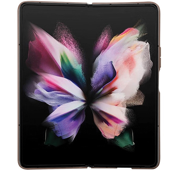 Coque Guess GUHCZFD5P4TDPW F946 Galaxy Z Fold 5 marron/marron durcase Cuir 4G Triangle Strass Case