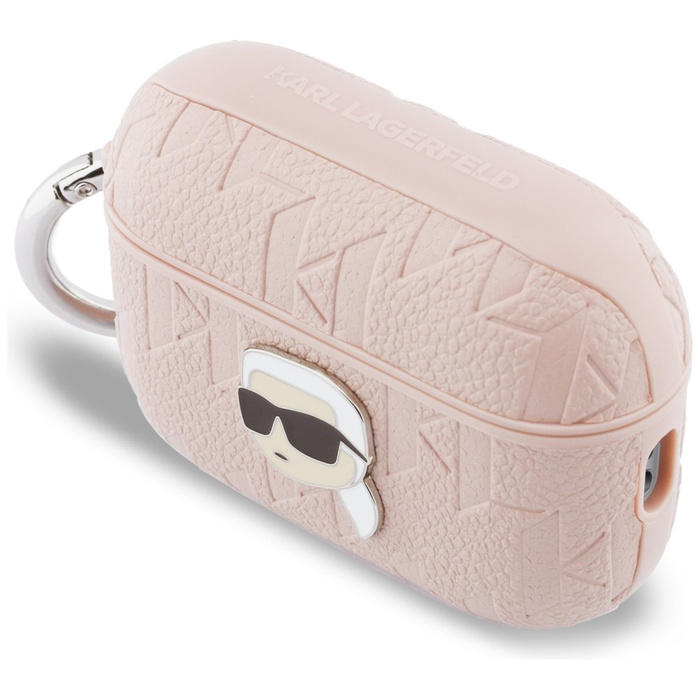 Etui Karl Lagerfeld Monogram Karl Head   do AirPods Pro 3 różowy
